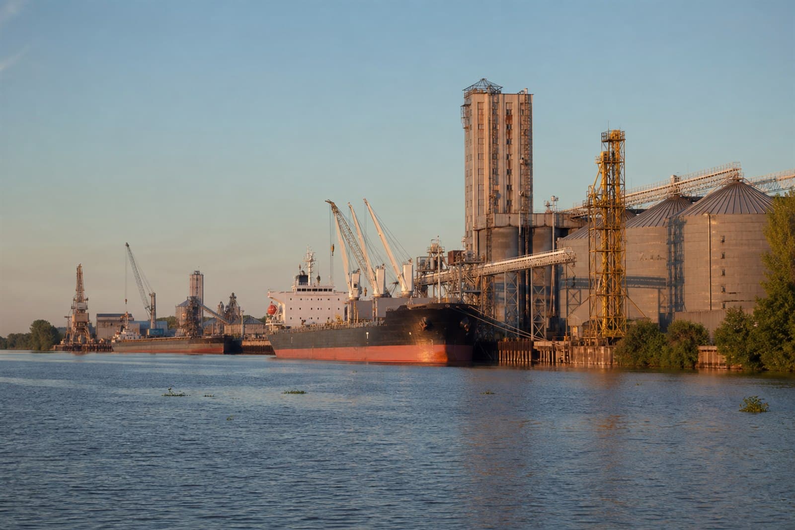 Actividad portuaria y logística sobre el corredor del río Paraná